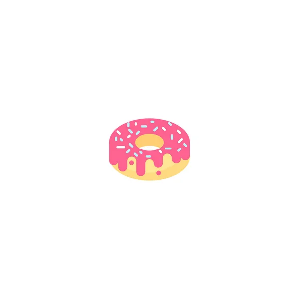 Une collection de donuts. Donuts au sucre glace sucré . — Image vectorielle