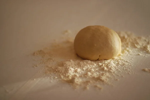 Pastelaria caseira para pão ou pizza. Padaria fundo — Fotografia de Stock