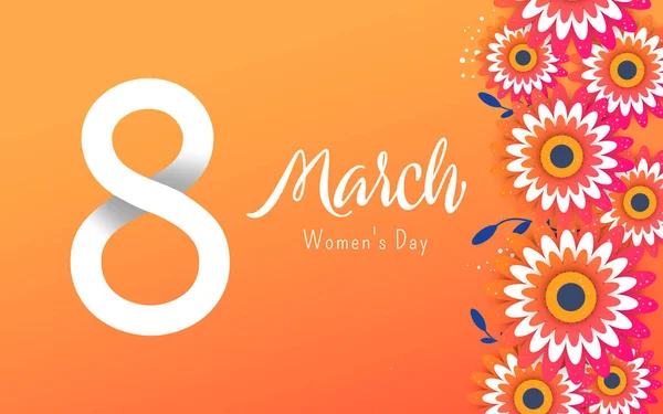International women's day sale banner — Stock Vector
