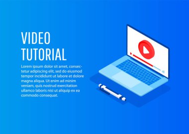 Online eğitim için vektör kavramı.