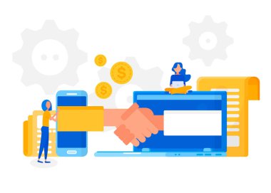 Online anlaşma yapma. Bir sözleşme imzalamadan. 