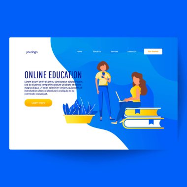 Online mesafe eğitim karakterler