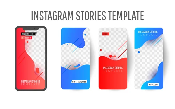 Modelo de história do Instagram para mídias sociais —  Vetores de Stock