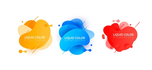 Grafikus folyékony színes elemek — Stock Vector