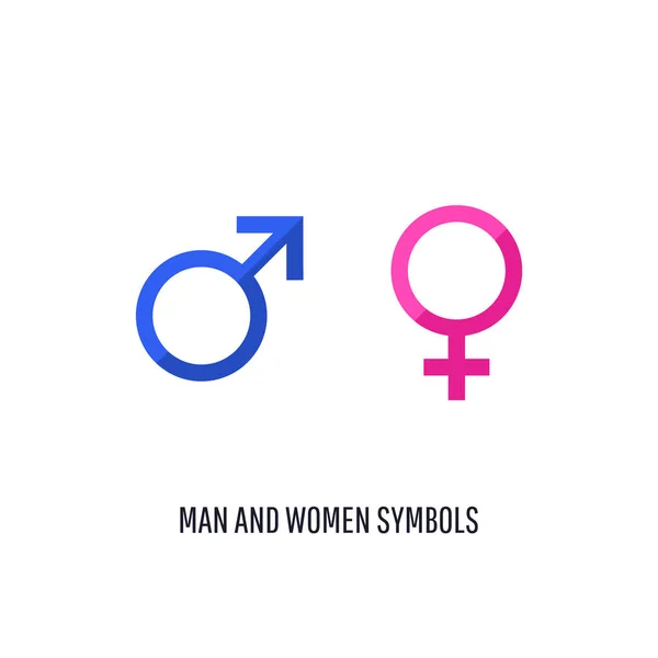 Vektor männlich und weiblich Icon Set — Stockvektor