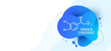 Adrenalin (adrenalin, epinefrin) molekül