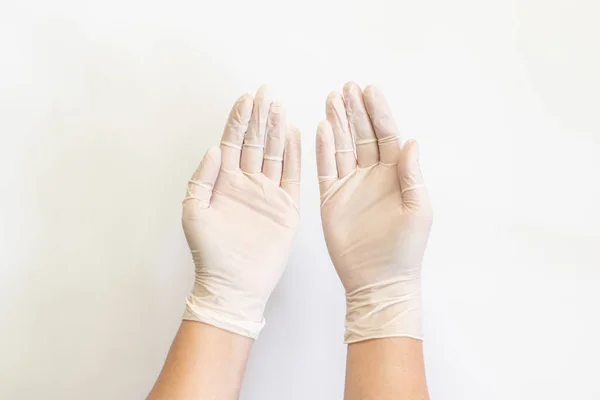 Doctor or Nurse human hand showing gesture — Stock Photo, Image