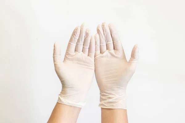 Doctor or Nurse human hand showing gesture — Stock Photo, Image