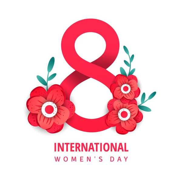 Banner for the International women's day flyer — Stock Vector