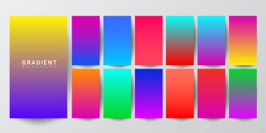 Modern ekran renk geçişlerini. Hareket eden app için vektör tasarımı