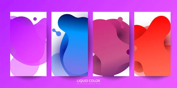 Gradients de couleur d'écran modernes. Conception vectorielle pour application mobile — Image vectorielle