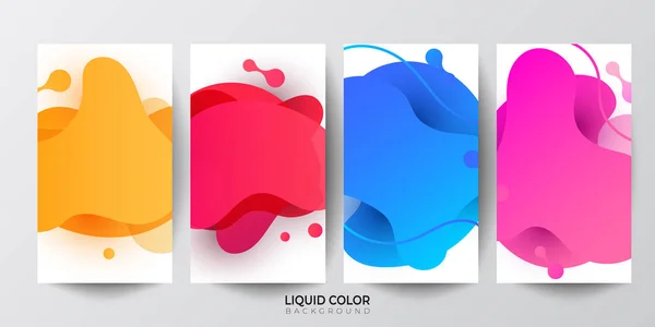 Gradients de couleur d'écran modernes. Conception vectorielle pour application mobile — Image vectorielle