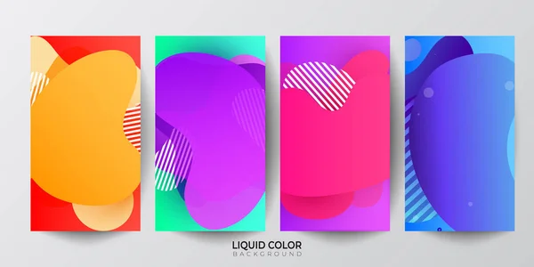 Gradients de couleur d'écran modernes. Conception vectorielle pour application mobile — Image vectorielle