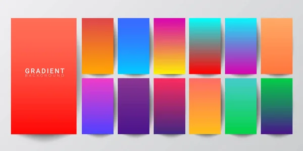 Modern ekran renk geçişlerini. Hareket eden app için vektör tasarımı — Stok Vektör