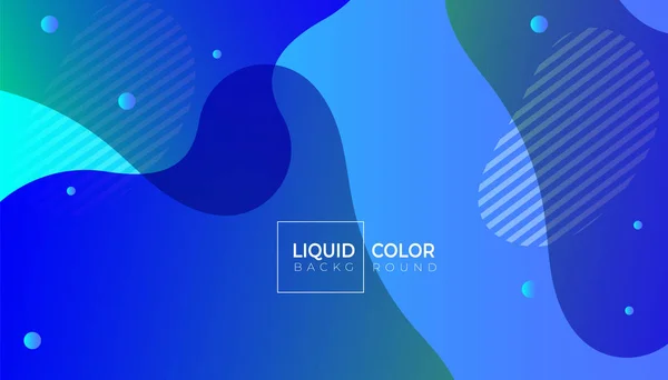 Liquid gradient colorful geometric background. — Stock Vector