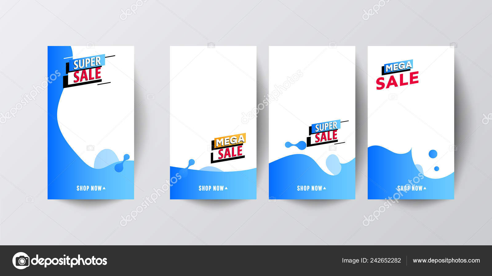Mobile Sale banners template set for online shopping. Stock Vector Image by  ©irinashatilova #242652282