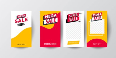 Mobil satış Banner şablon için online alışveriş ayarla.