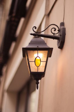 Duvar lamba ışığı. Vintage sokak fener 