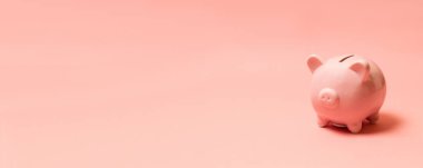 Şirin kumbara arka planda, üstten görünüm