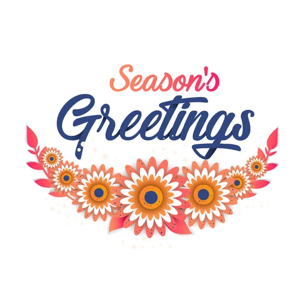Season s greeting template — Stock Vector