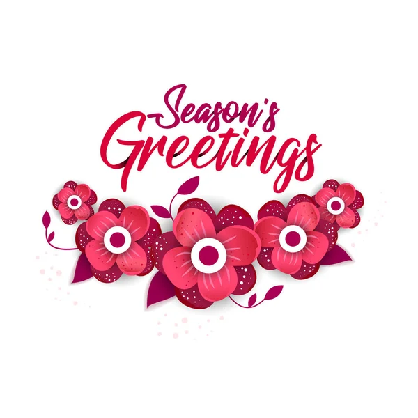 Season s greeting template — Stock Vector