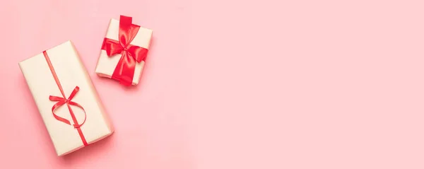 День святого Валентина, День матери, концепция женского дня. Плоская кладка, вид сверху, копировальное пространство — стоковое фото