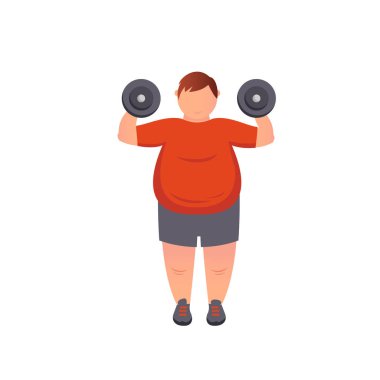 Kilo vermeye çalışan bir adam. Diyet