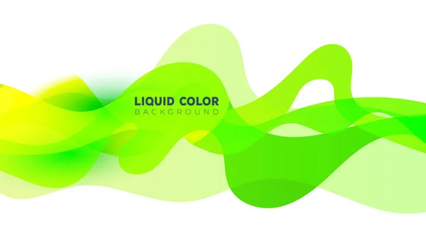 Plastic liquid gradient waves sale banner template — Stock Vector