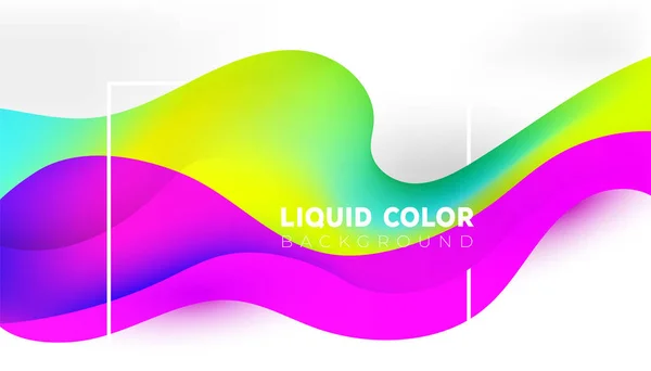 Modern colorful fluid creative templates with dynamic linear waves. — Stock Vector