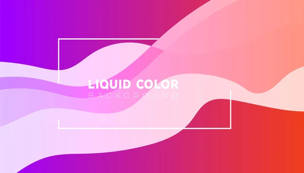 Cartaz de gradiente líquido abstrato na moda —  Vetores de Stock