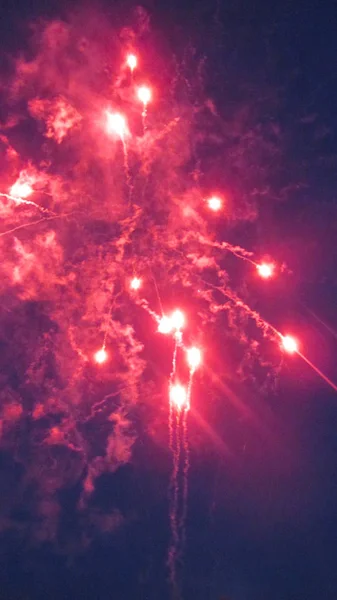 Fogos de artifício celebração Ano Novo — Fotografia de Stock