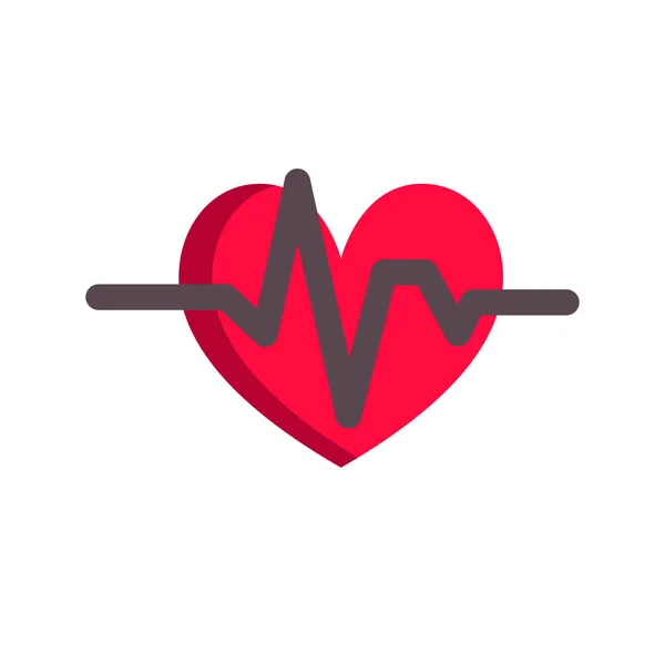 Nationale hart maand concept. Eenvoudig ontwerp in vlakke stijl, vector — Stockvector