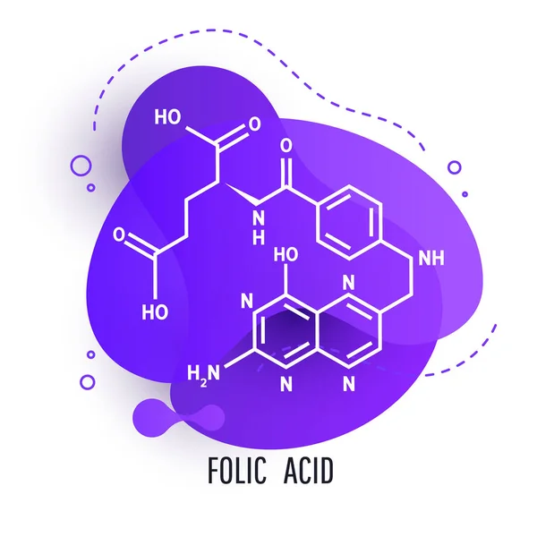 Elementos de design dinâmico da moda futurista com ácido fólico. Fundo líquido abstrato . —  Vetores de Stock