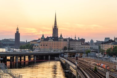 Stockholm İsveç panoramik görünümü