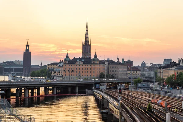 Vista panorâmica de Estocolmo Suécia — Fotografia de Stock