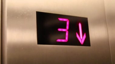 Asansör. Alışveriş merkezi içinde Dijital Ekran