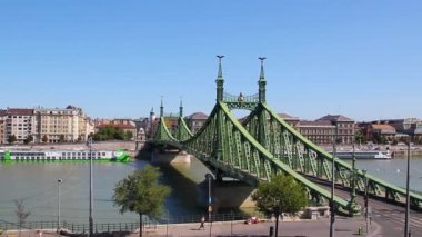 Budapeşte, Macaristan. Özgürlük Köprüsü veya Özgürlük Köprüsü.