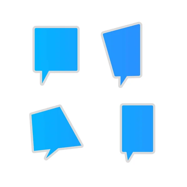 Smart Phone chatten sms sjabloon bellen. — Stockvector