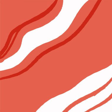 Reklam broşürlerinin moda mercan şablonu tasarımı ve kafeler, restoranlar için davetiyeler. Vektör illüstrasyonu.