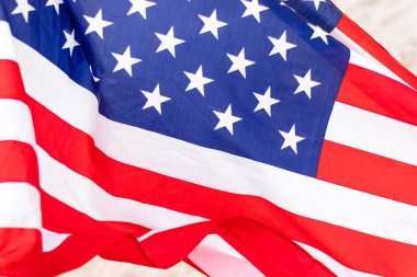 Bağımsızlık Günü kutlamaları için Amerikan bayrağı, Anma Günü ya da 4 Temmuz.