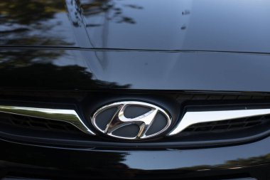 Odessa, Ukrayna - 4 Ağustos 2020: HYUNDAI Creta markasının logosu