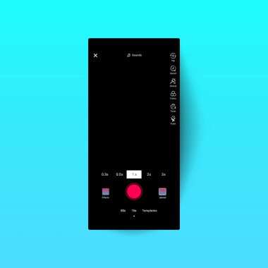 Sosyal medya modern tasarım düğmeleri web uygulamasını şablonluyor.