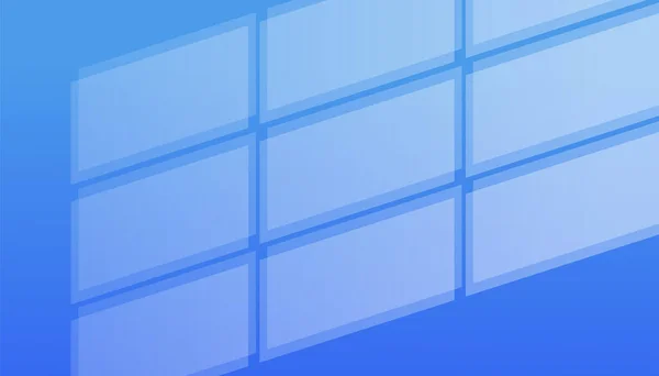 Moderní Světlý Prázdný Pokoj Prázdnou Modrou Stěnou — Stockový vektor