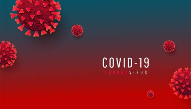 Coronavirus hücresi veya covid-19 hücre küresel enfeksiyonu. Coronavirus Sağlık Hizmetleri Pankartı.