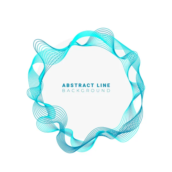 Abstract Circles Lines Frame Design Isolated White Background Empty Space — Stock Vector