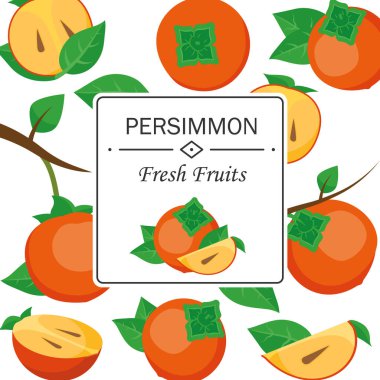 Olgun hurmalar, dilimler.