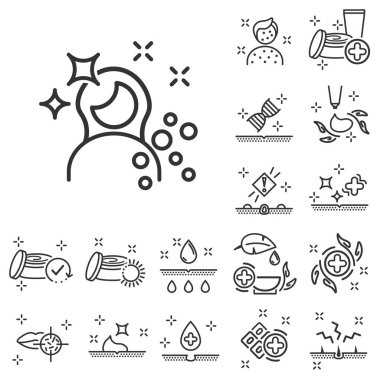 Dermatoloji simgesi seti