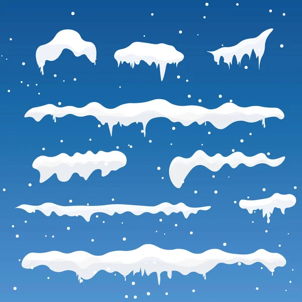 Vektor für Schneekappen — Stockvektor