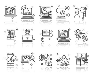 Çevrim içi eğitim simgesi