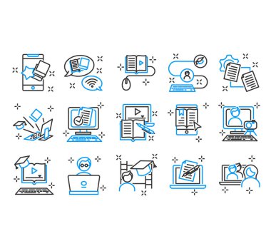 çevrimiçi eğitim simgeleri